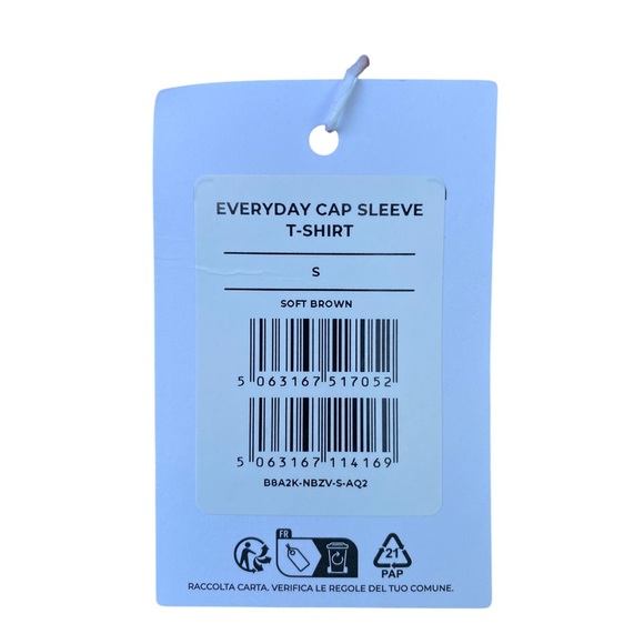 Gymshark Tan Short sveryday  Cap sleeve t shirt size small - Picture 4 of 7